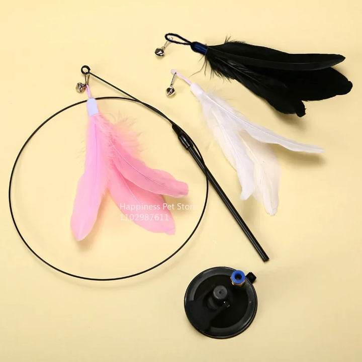 Interactive Feather Cat Toy