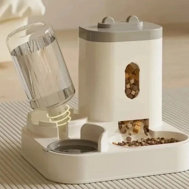 2-in-1 Automatic Feeder & Water Fountain