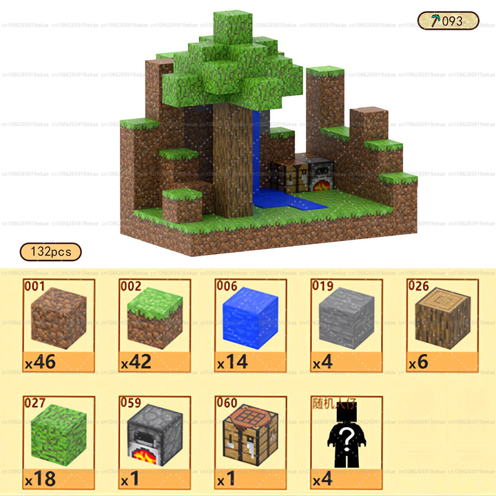 Magnetic Building Minecraft Set