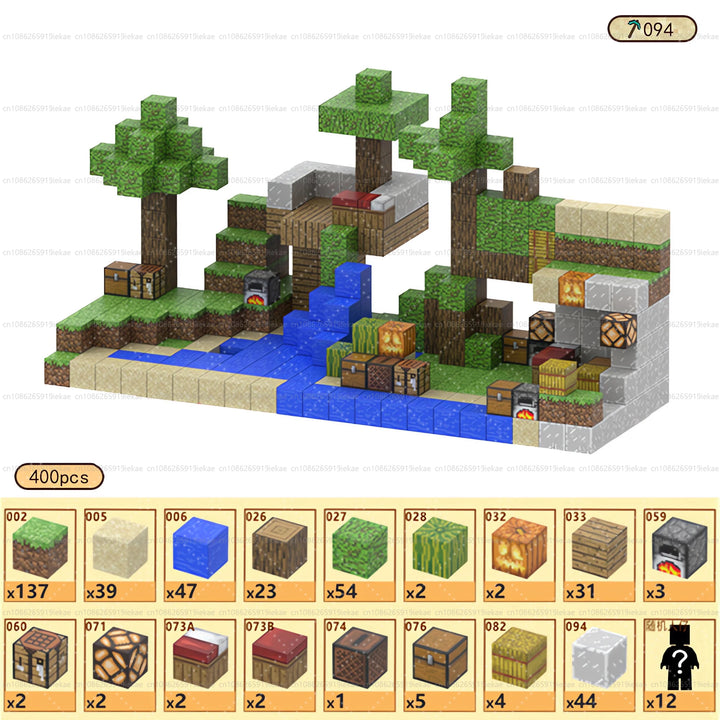 Magnetic Building Minecraft Set