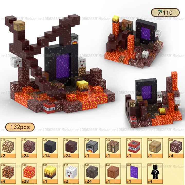 Magnetic Building Minecraft Set