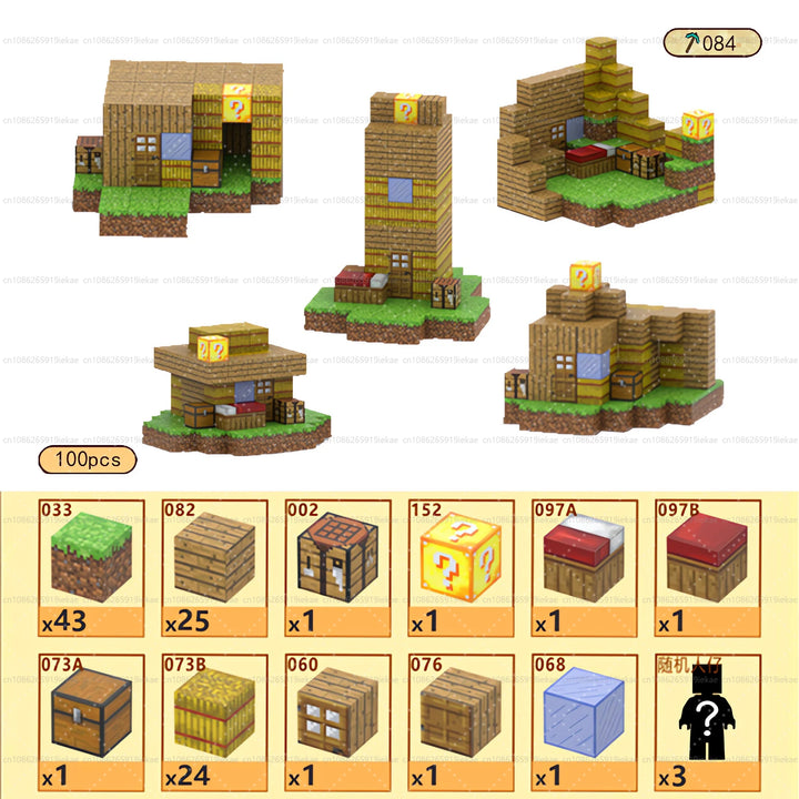 Magnetic Building Minecraft Set