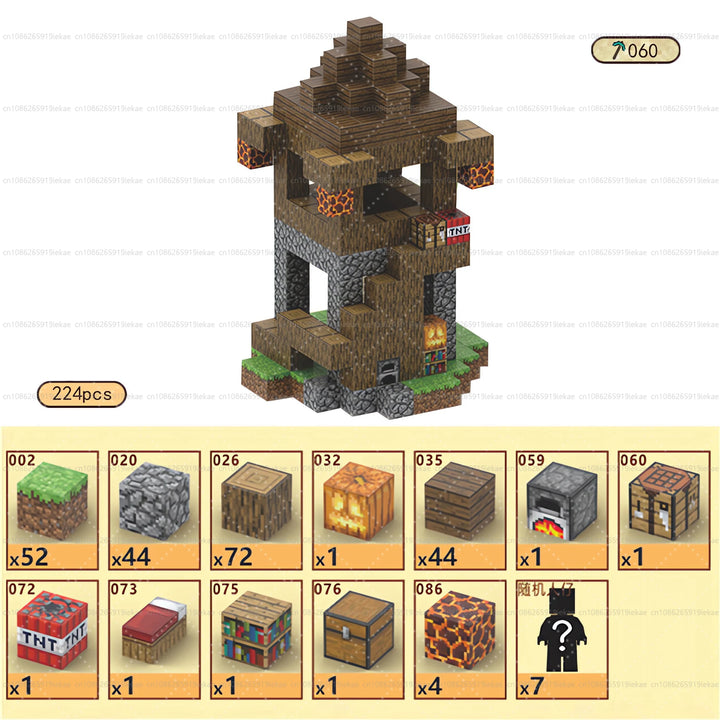 Magnetic Building Minecraft Set
