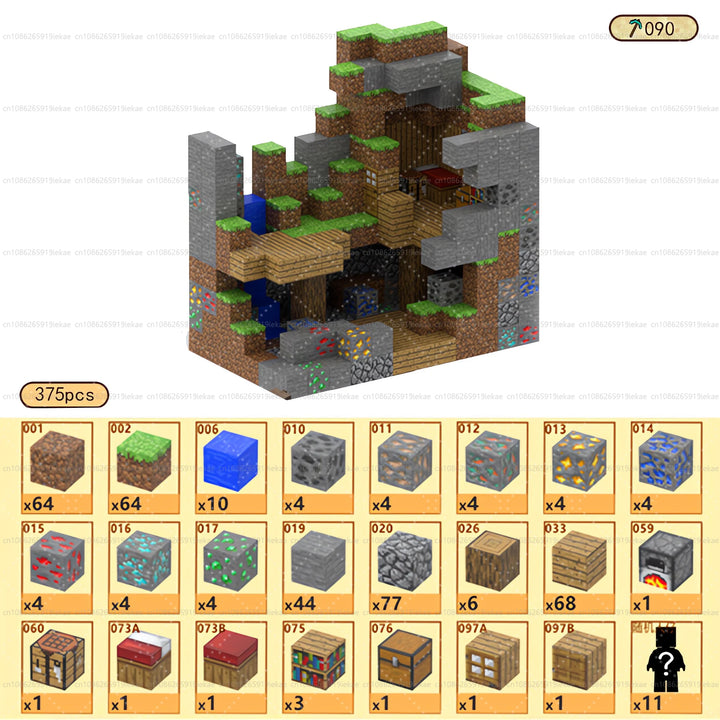 Magnetic Building Minecraft Set