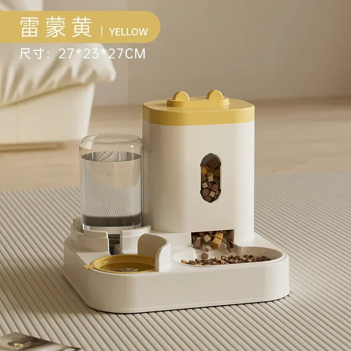 2-in-1 Automatic Feeder & Water Fountain