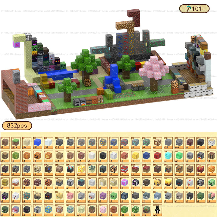 Magnetic Building Minecraft Set