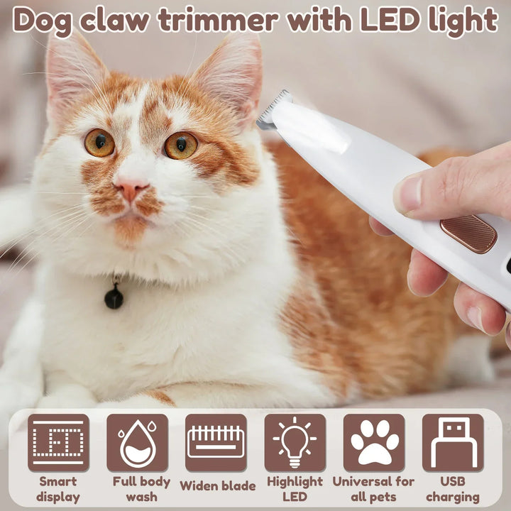 Dog & Cats Paw Trimmer with LED Light