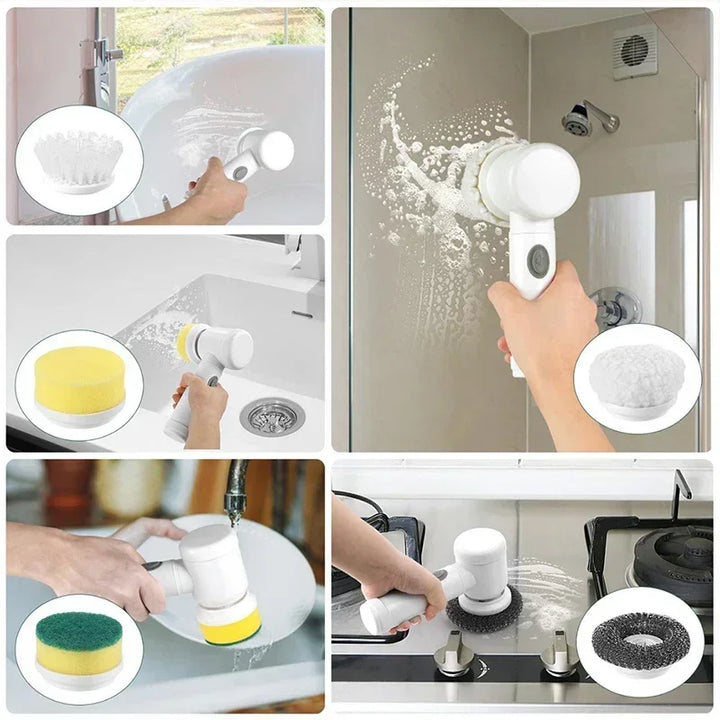 5-in-1 Electric Spin Scrubber