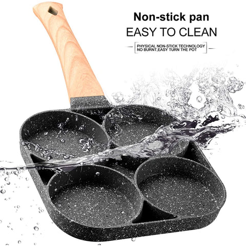 2/4-Hole Non-Stick Frying Pan