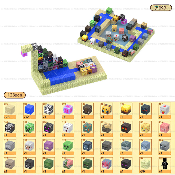 Magnetic Building Minecraft Set