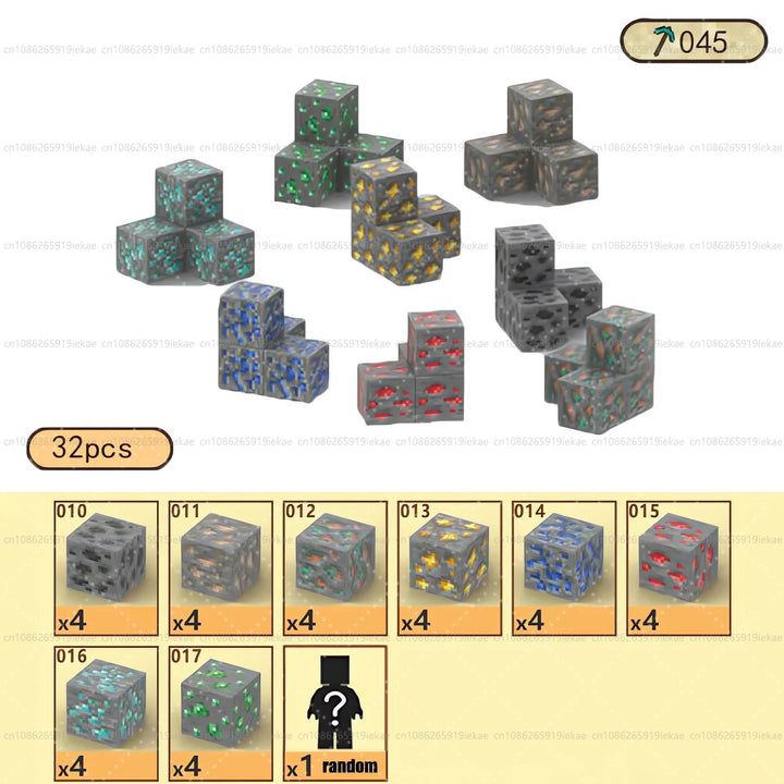 Magnetic Building Minecraft Set