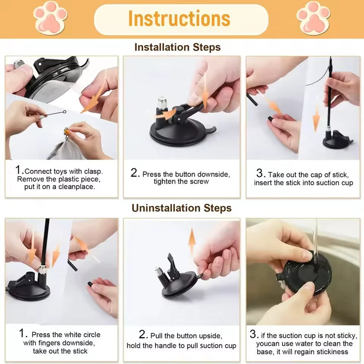 Interactive Feather Cat Toy