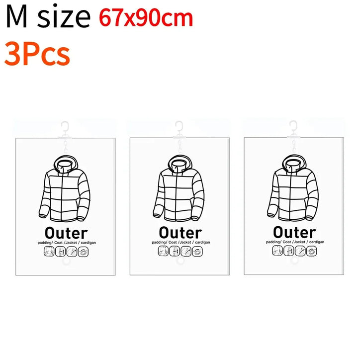 Transparent Hanging Vacuum Storage Bag