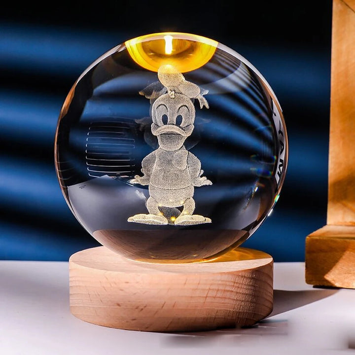 3D Crystal Ball Night Light