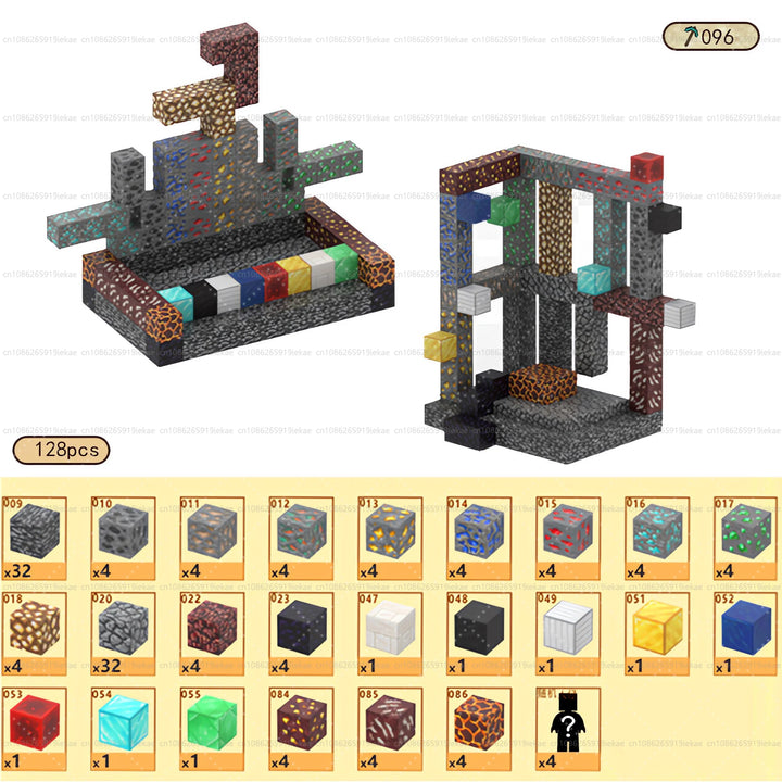 Magnetic Building Minecraft Set