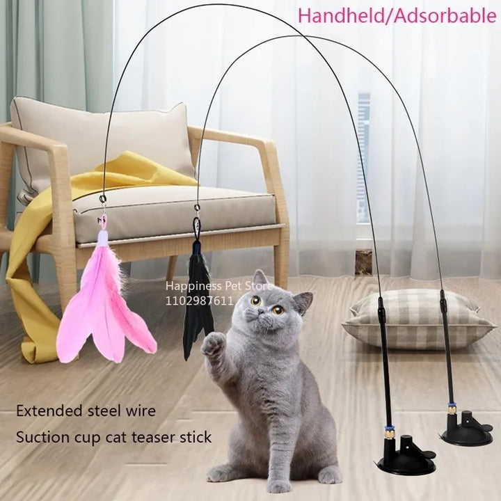 Interactive Feather Cat Toy