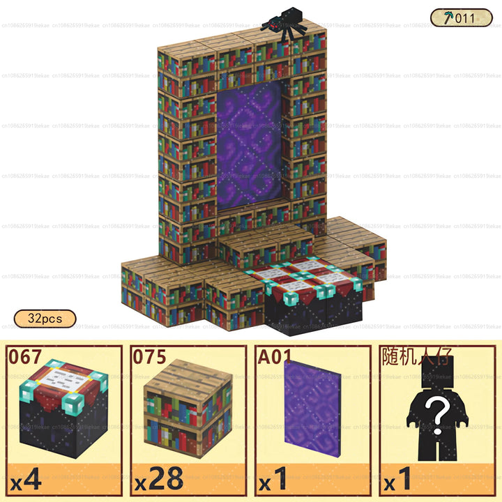 Magnetic Building Minecraft Set