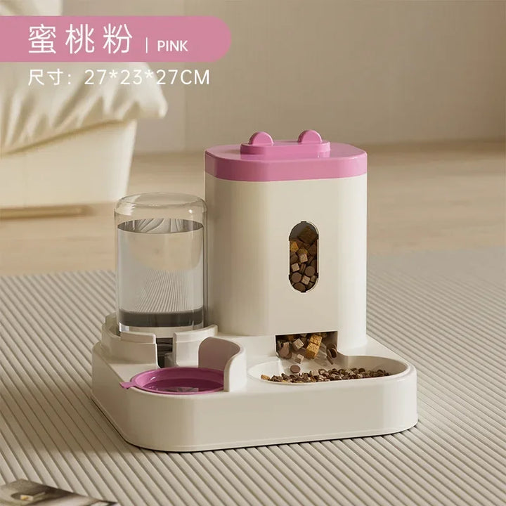 2-in-1 Automatic Feeder & Water Fountain