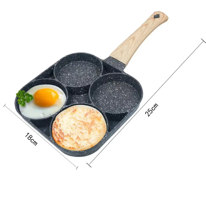 2/4-Hole Non-Stick Frying Pan