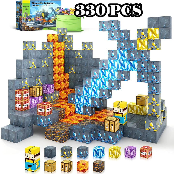 Magnetic Building Minecraft Set