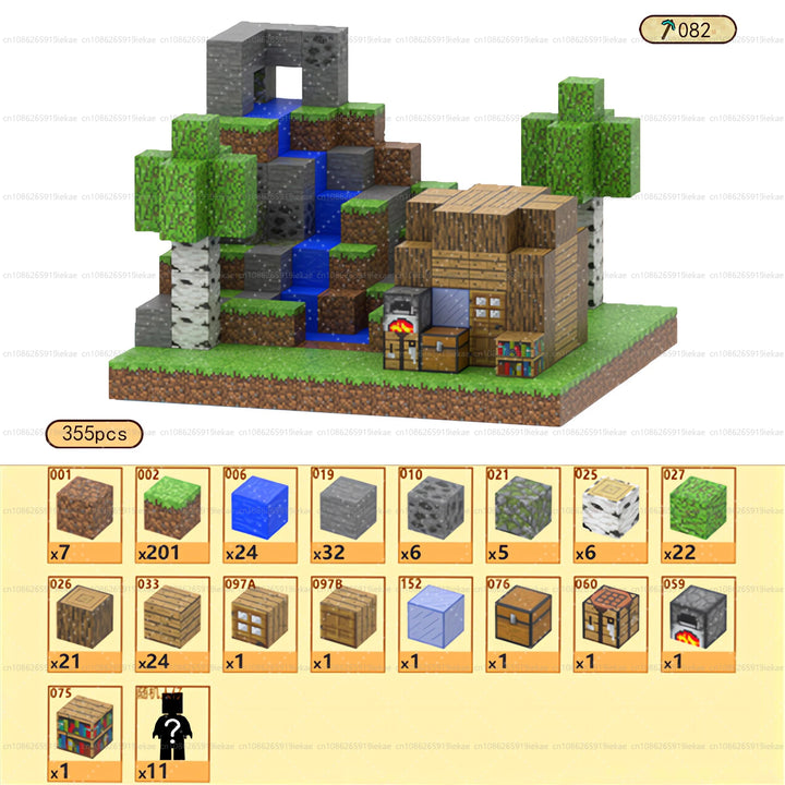 Magnetic Building Minecraft Set