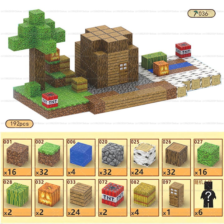 Magnetic Building Minecraft Set