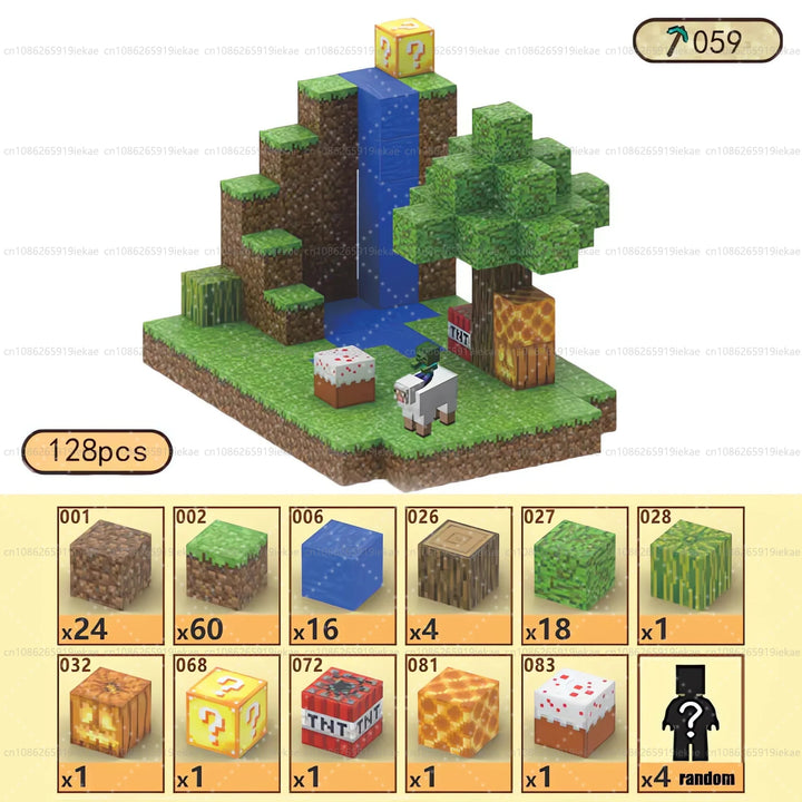 Magnetic Building Minecraft Set