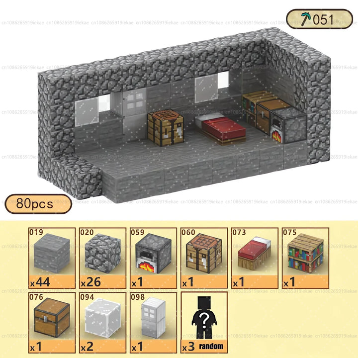 Magnetic Building Minecraft Set