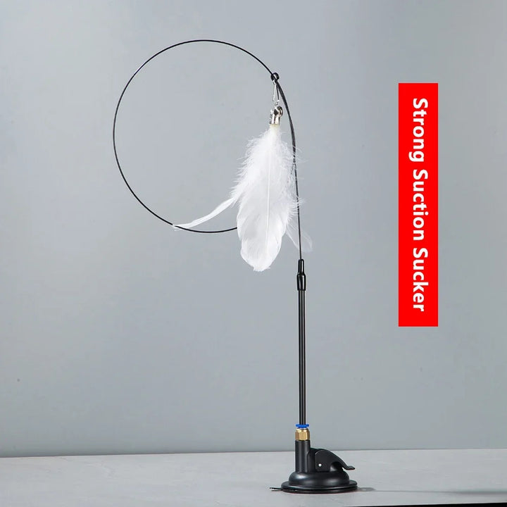 Interactive Feather Cat Toy