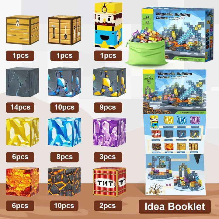 Magnetic Building Minecraft Set
