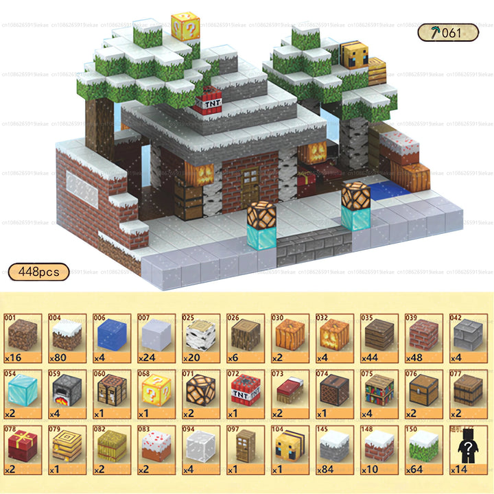 Magnetic Building Minecraft Set