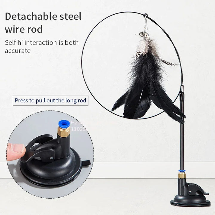Interactive Feather Cat Toy
