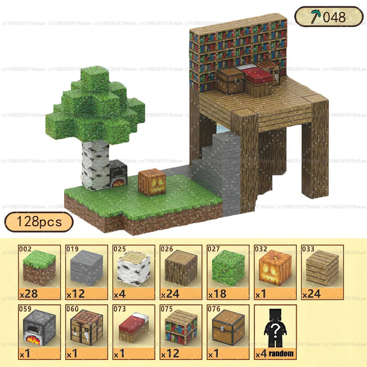 Magnetic Building Minecraft Set