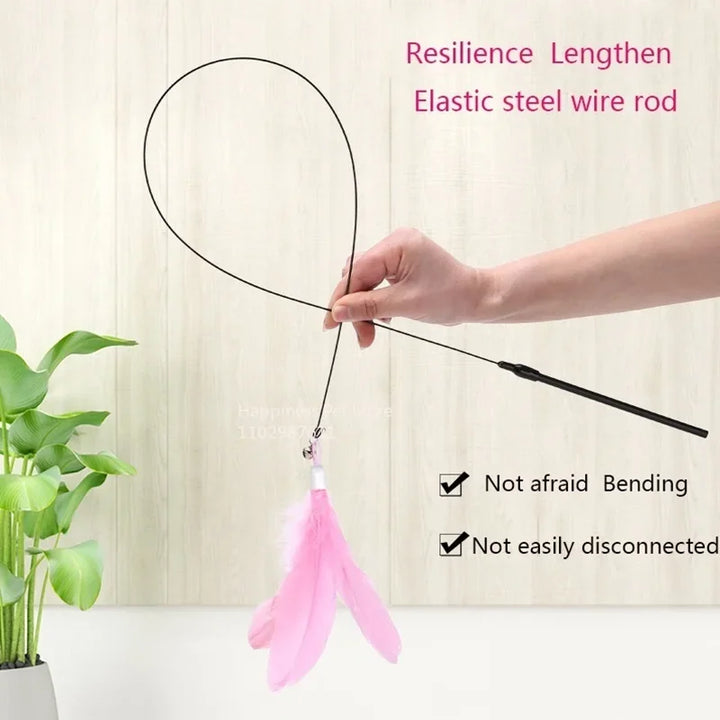 Interactive Feather Cat Toy