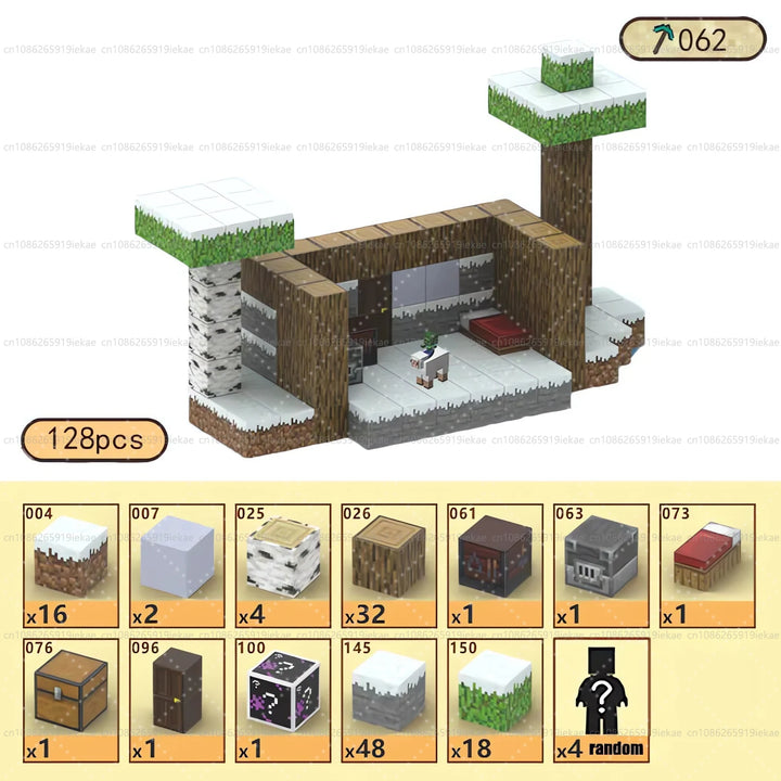 Magnetic Building Minecraft Set