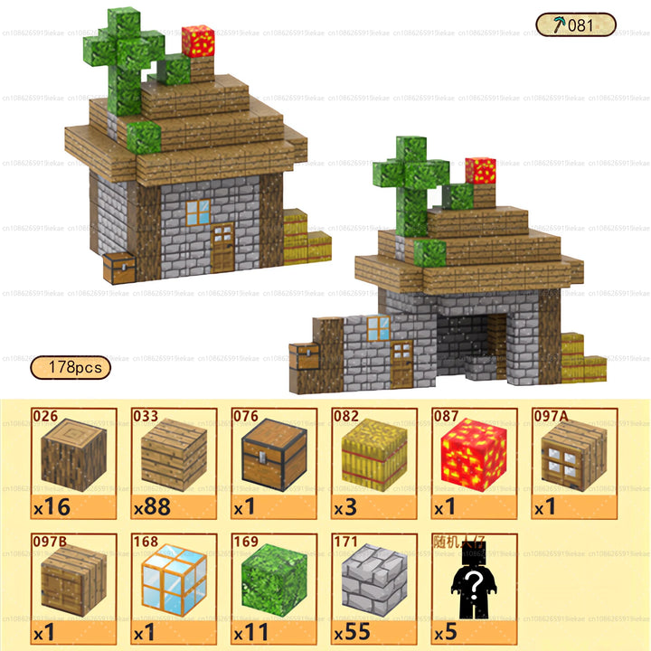 Magnetic Building Minecraft Set