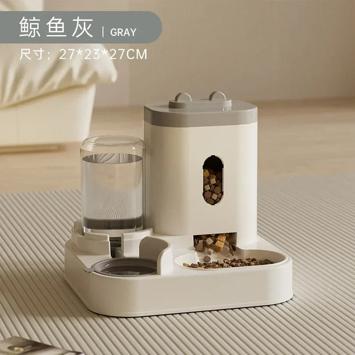 2-in-1 Automatic Feeder & Water Fountain