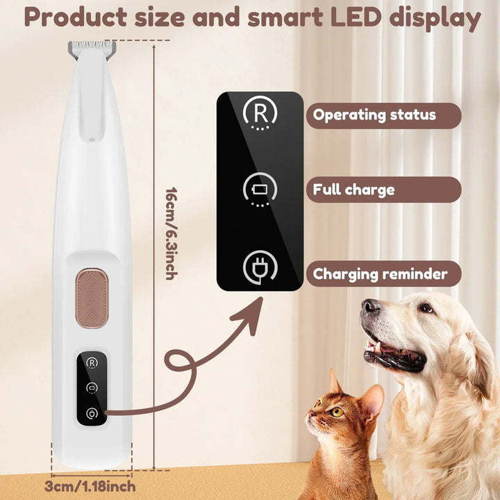 Dog & Cats Paw Trimmer with LED Light
