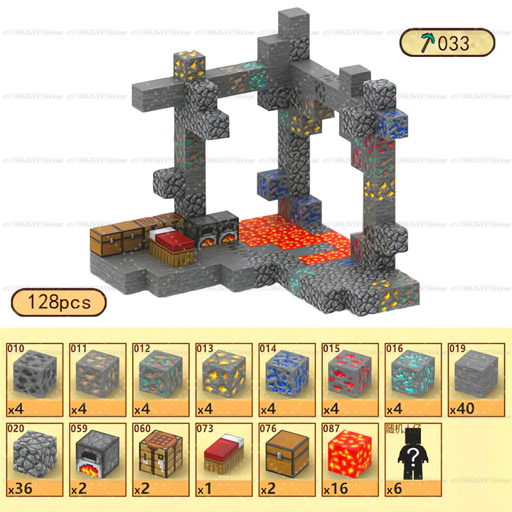 Magnetic Building Minecraft Set