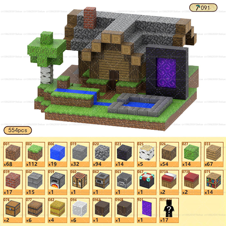 Magnetic Building Minecraft Set