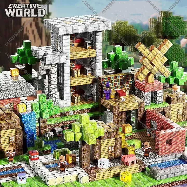 Magnetic Building Minecraft Set